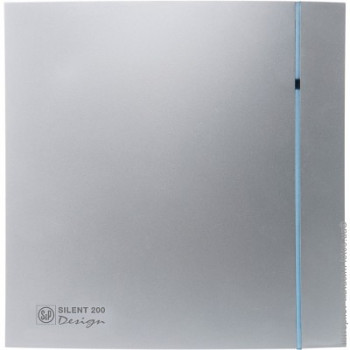Tichý ventilátor Soler&Palau SILENT 200 DESIGN Silver CZ 3C tichý