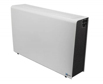 XROOM-100, Bez topení, Entalpický rekuperátor, Předehřev, Čidlo CO2, Bílá barva (RAL9003)