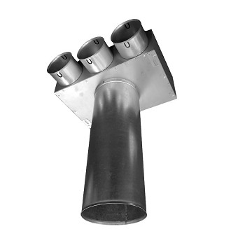 VentilaFlex box pro talířové ventily DN 125 mm/3x 75 mm