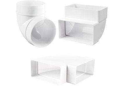 Kruhové / hranaté plastové oblouky / kolena VentilaPlast Ventila